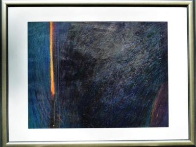Cluster-phag 2 - Ölkreide auf Papier