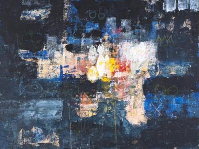Irrfahrt - Acryl auf Spanplatte