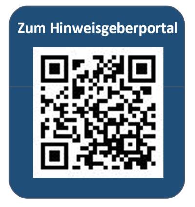 QR-Code zum Hinweisgeberportal der Stadt Xanten