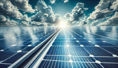 Solarpanel auf einem Dach