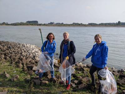 Müllsammelaktion "Rhein - CleanUp