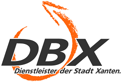 Logo des Dienstleistungsbetriebs "DBX" der Stadt Xanten.